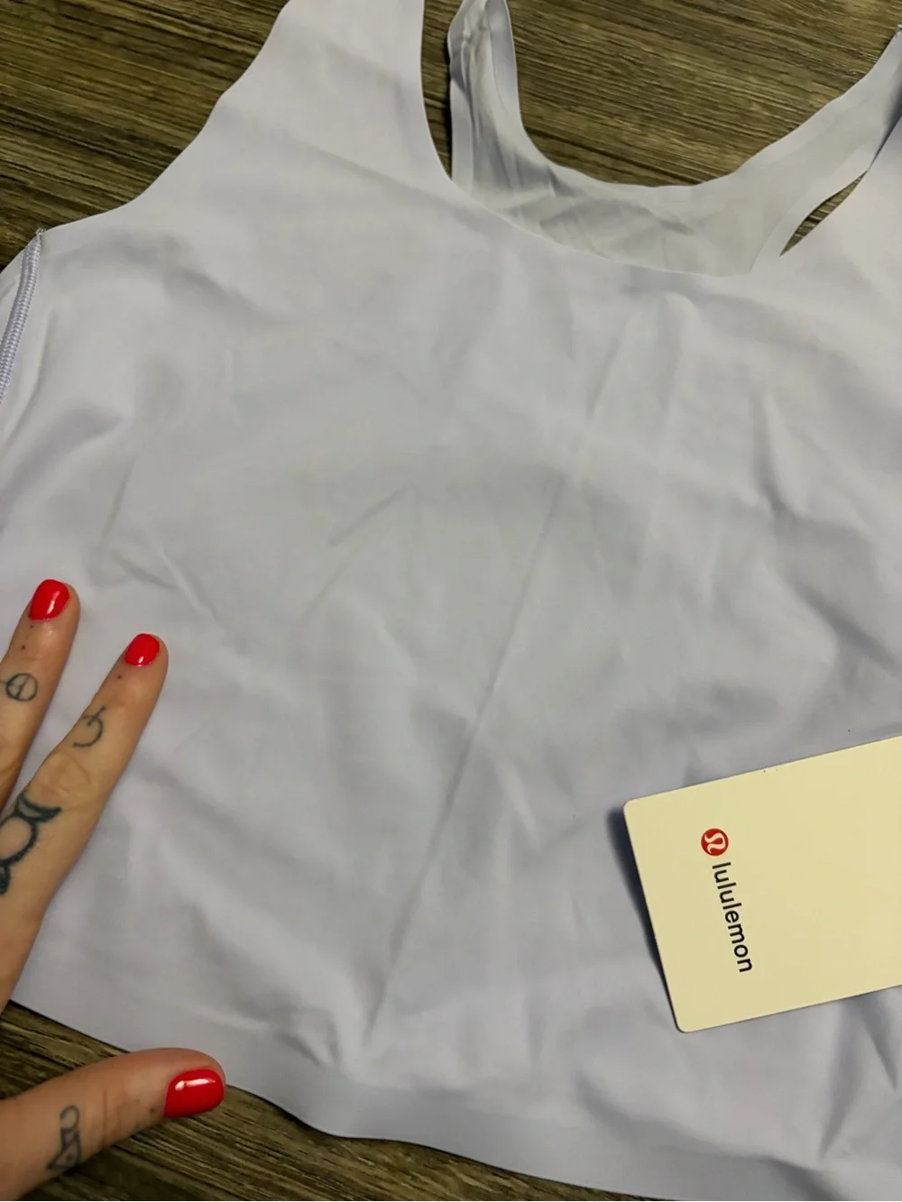 NWT Lululemon Fast and Free Tank Top *Light Support (Serene Blue) Size M